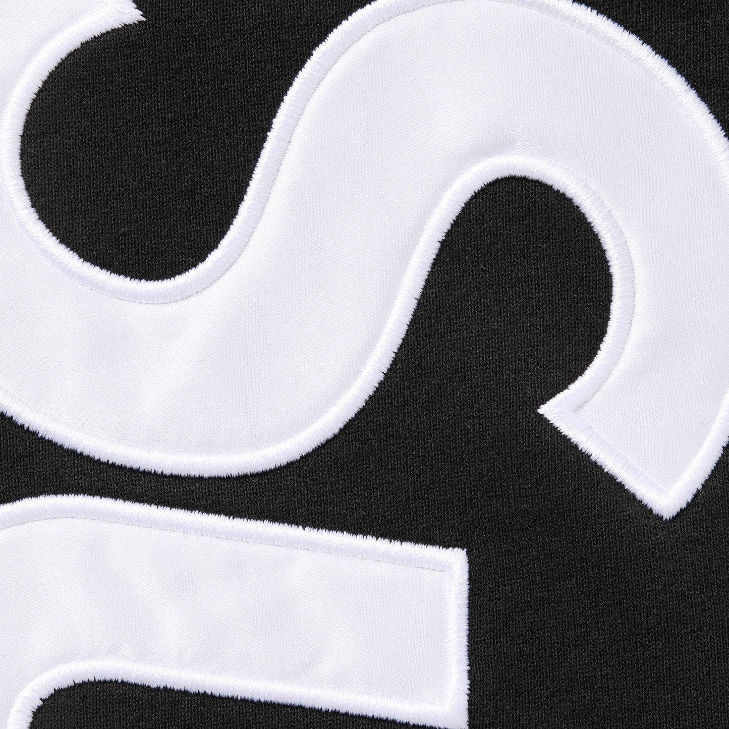 SUPREME SATIN APPLIQUÉ SWEATPANT BLACK