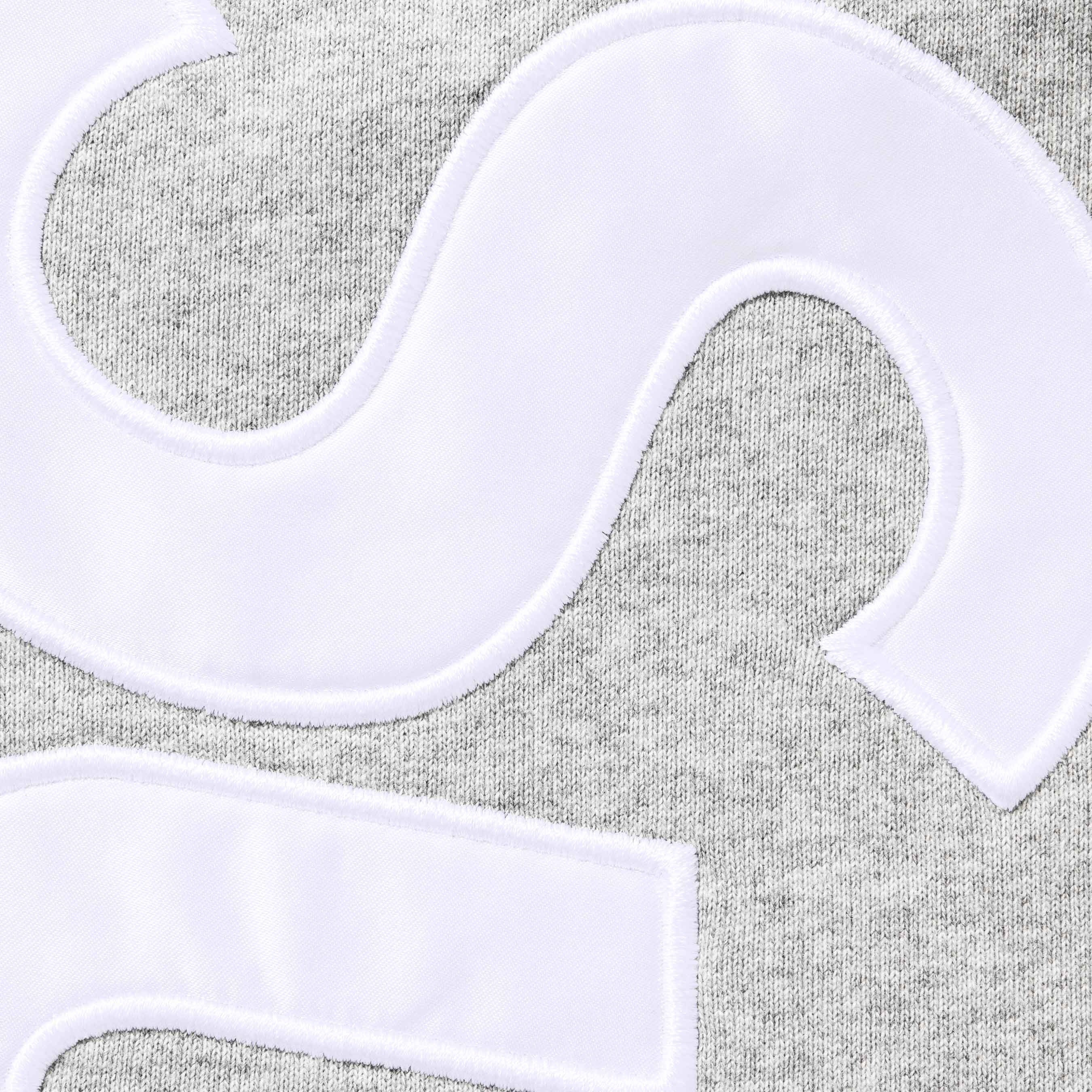 SUPREME SATIN APPLIQUÉ SWEATPANT HEATHER GREY | Supreme | KershKicks