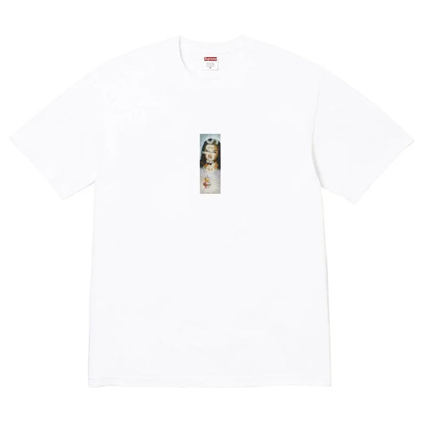 Supreme Prayer Card Box Logo Tee White | Supreme | KershKicks