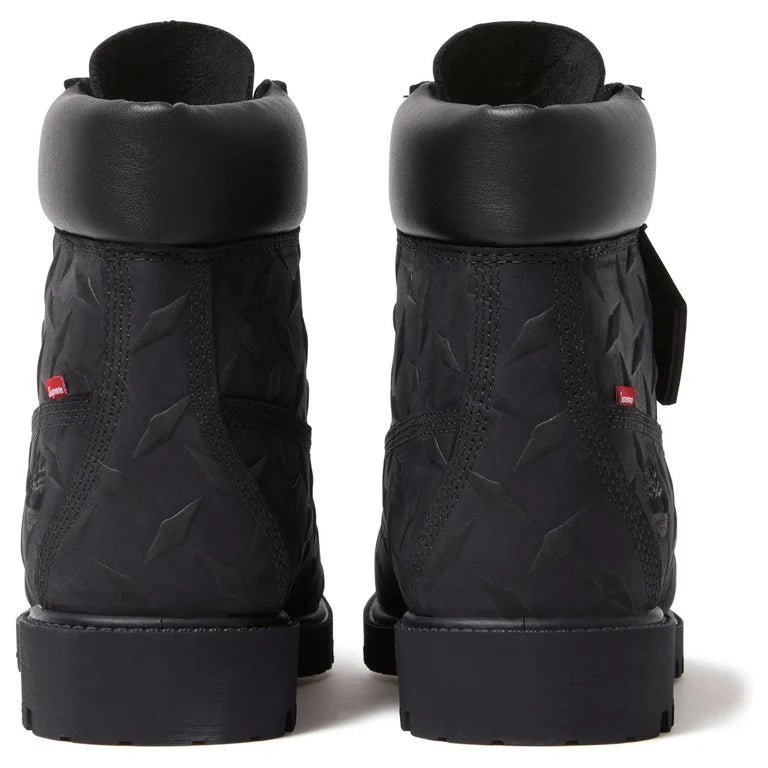 Supreme Timberland Diamond Plate 6 Premium Waterproof Boot Black