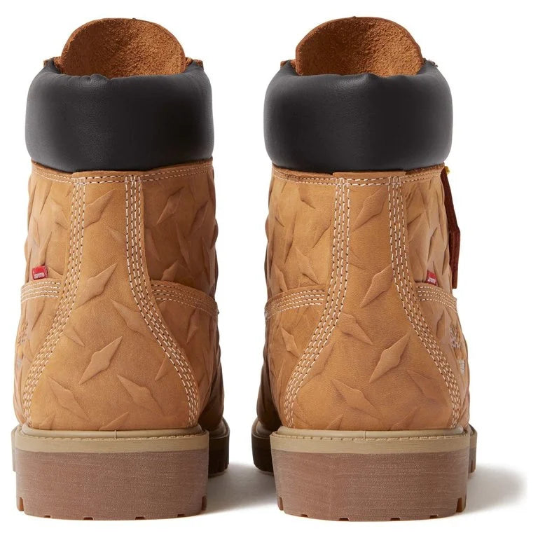 Supreme Timberland Diamond Plate 6 Premium Waterproof Boot Wheat