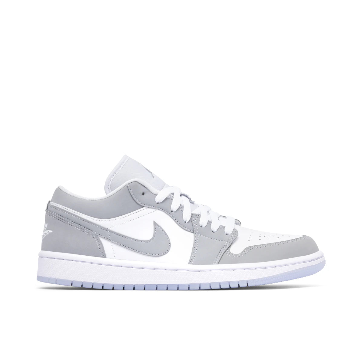 Jordan 1 Low Wolf Grey (W) by Jordan's in Shoes. Available at KershKicks for £185.00. A must-have for fans of Jordan's looking to elevate their style with this Shoes.