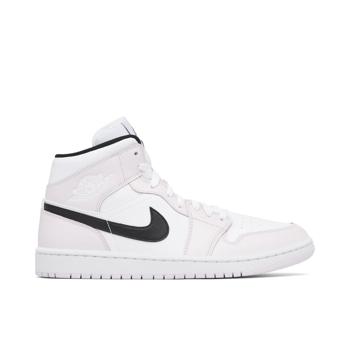Jordan 1 Mid Barely Rose (W) by Jordan's in Shoes. Available at KershKicks for £175.00. A must-have for fans of Jordan's looking to elevate their style with this Shoes.