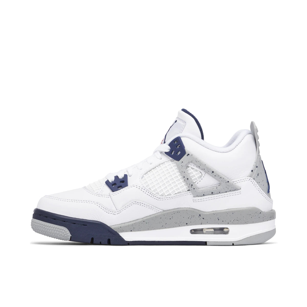 Jordan 4 Retro Midnight Navy (GS) by Jordan's in Shoes. Available at KershKicks for £275.00. A must-have for fans of Jordan's looking to elevate their style with this Shoes.