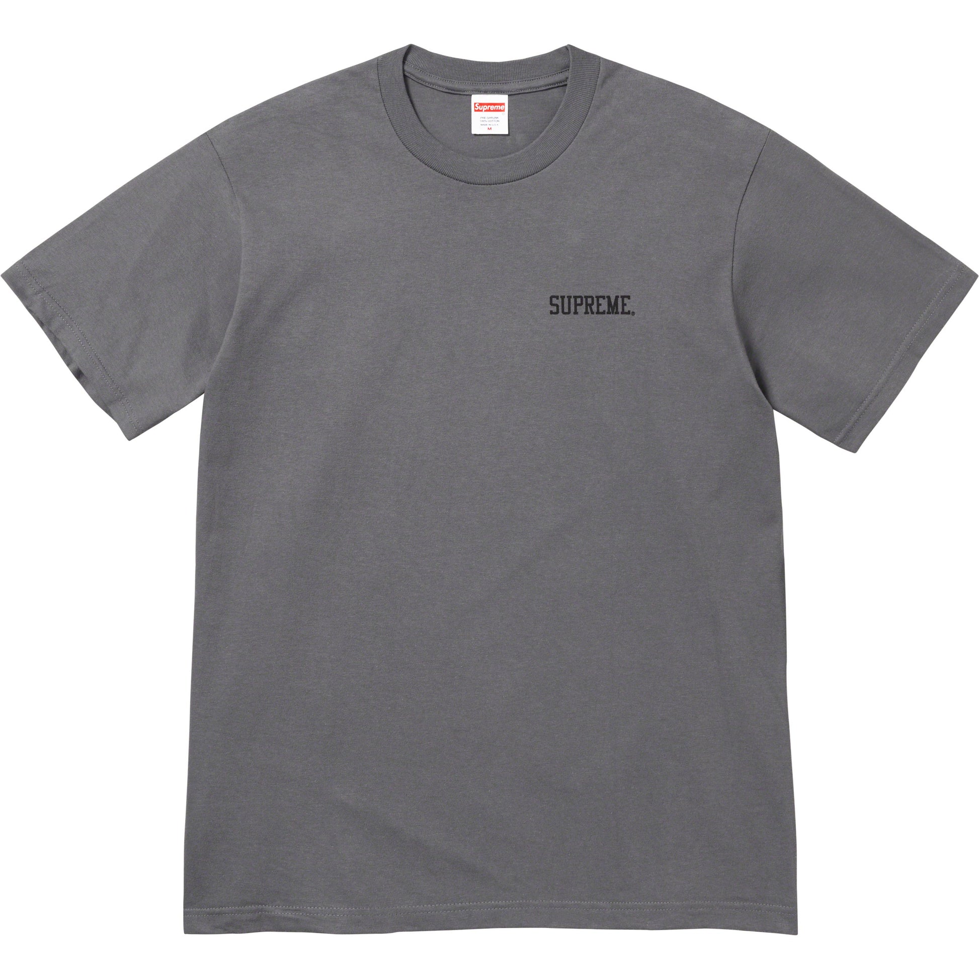 Supreme Fighter Tee Charcoal from Supreme