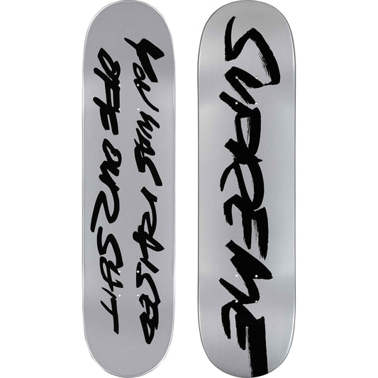 Supreme Futura Skateboard Silver by Supreme in . Available at KershKicks for £110.00. A must-have for fans of Supreme looking to elevate their style with this Skateboard.