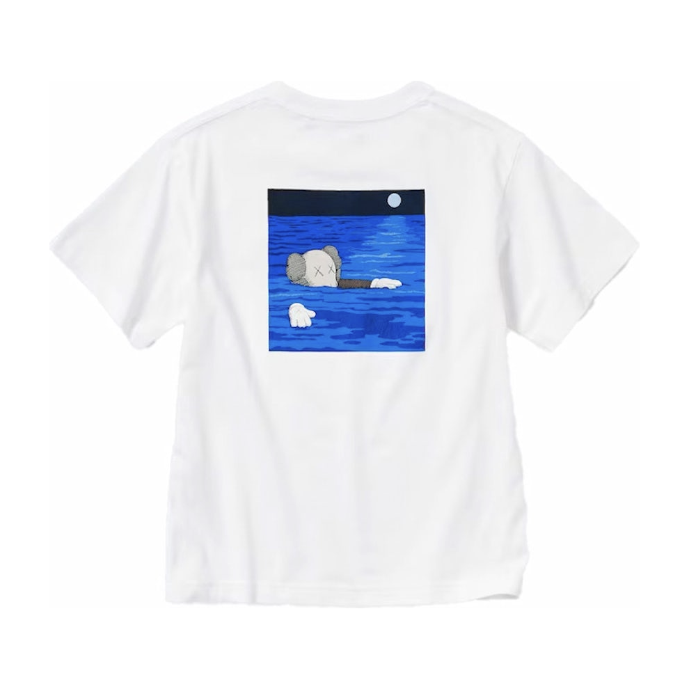KAWS UT GRAPHIC T-SHIRT WHITE by Kaws in Clothing. Available at KershKicks for £42.00. A must-have for fans of Kaws looking to elevate their style with this T-Shirt.