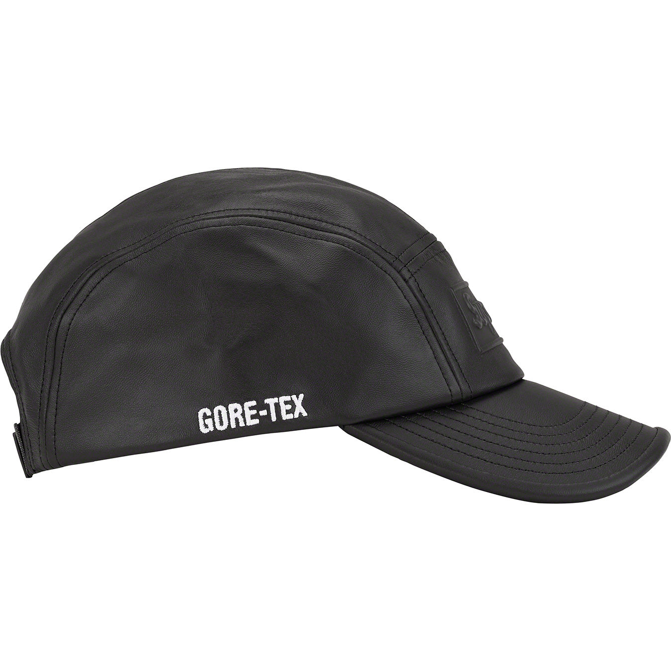 Supreme GORE-TEX Leather Camp Cap Black (SS22) | Supreme | KershKicks