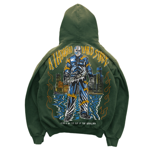 Warren LotasThousand Yard Stare Hoodie - Faded Green