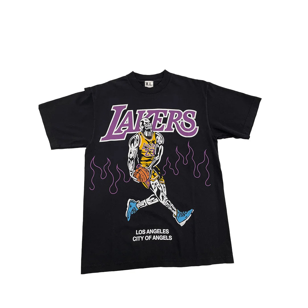 Warren Lotas Lebron James Flames T-Shirts Black by Warren Lotas in Clothing. Available at KershKicks for £88.00. A must-have for fans of Warren Lotas looking to elevate their style with this T-Shirt.