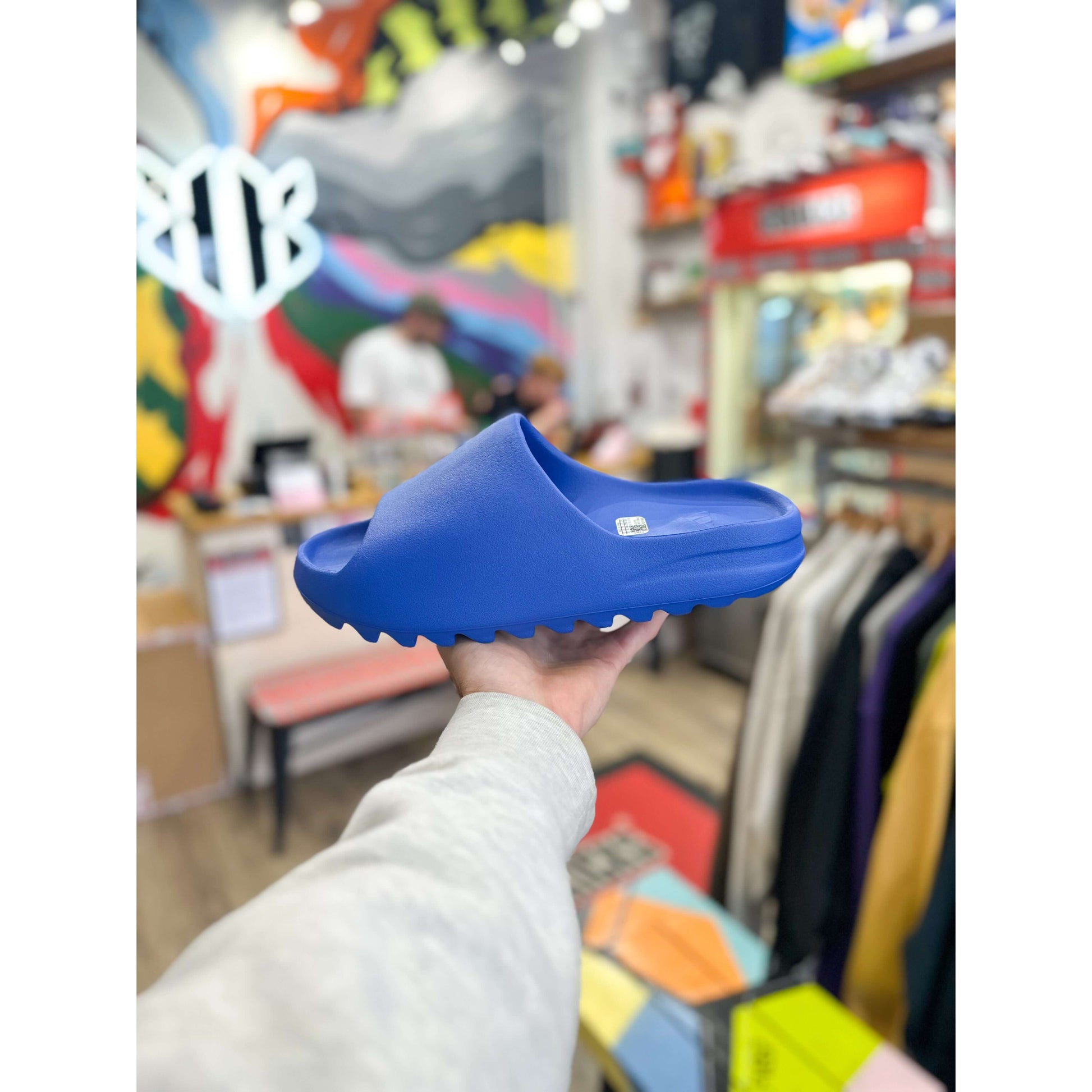 adidas Yeezy Slide Azure by Yeezy in Shoes. Available at KershKicks for £121.50. A must-have for fans of Yeezy looking to elevate their style with this Shoes.