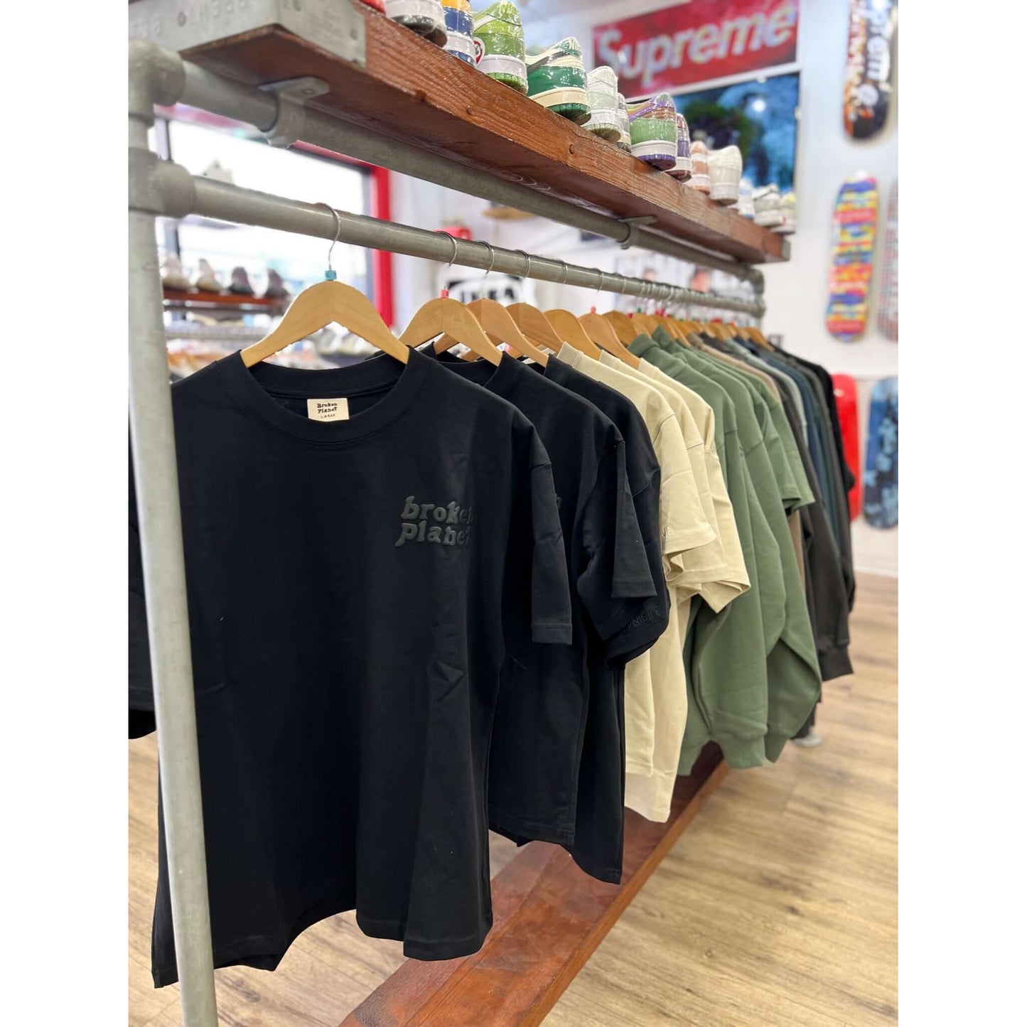 Broken Planet Market Basics T-Shirt - Midnight Black by Broken Planet Market in Clothing. Available at KershKicks for £75.00. A must-have for fans of Broken Planet Market looking to elevate their style with this T-Shirt.