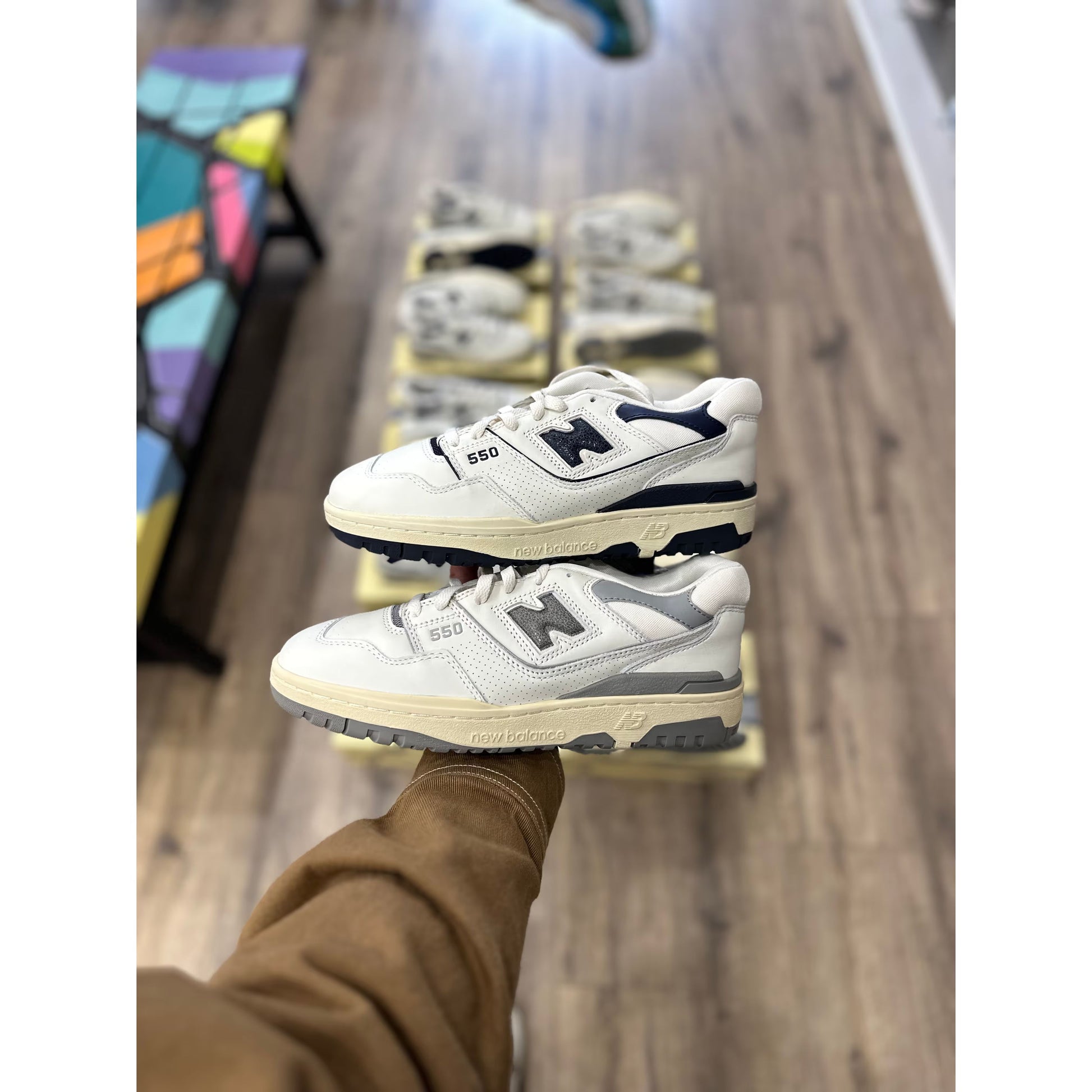 New Balance 550 Aime Leon Dore White Navy by New Balance from £150.00