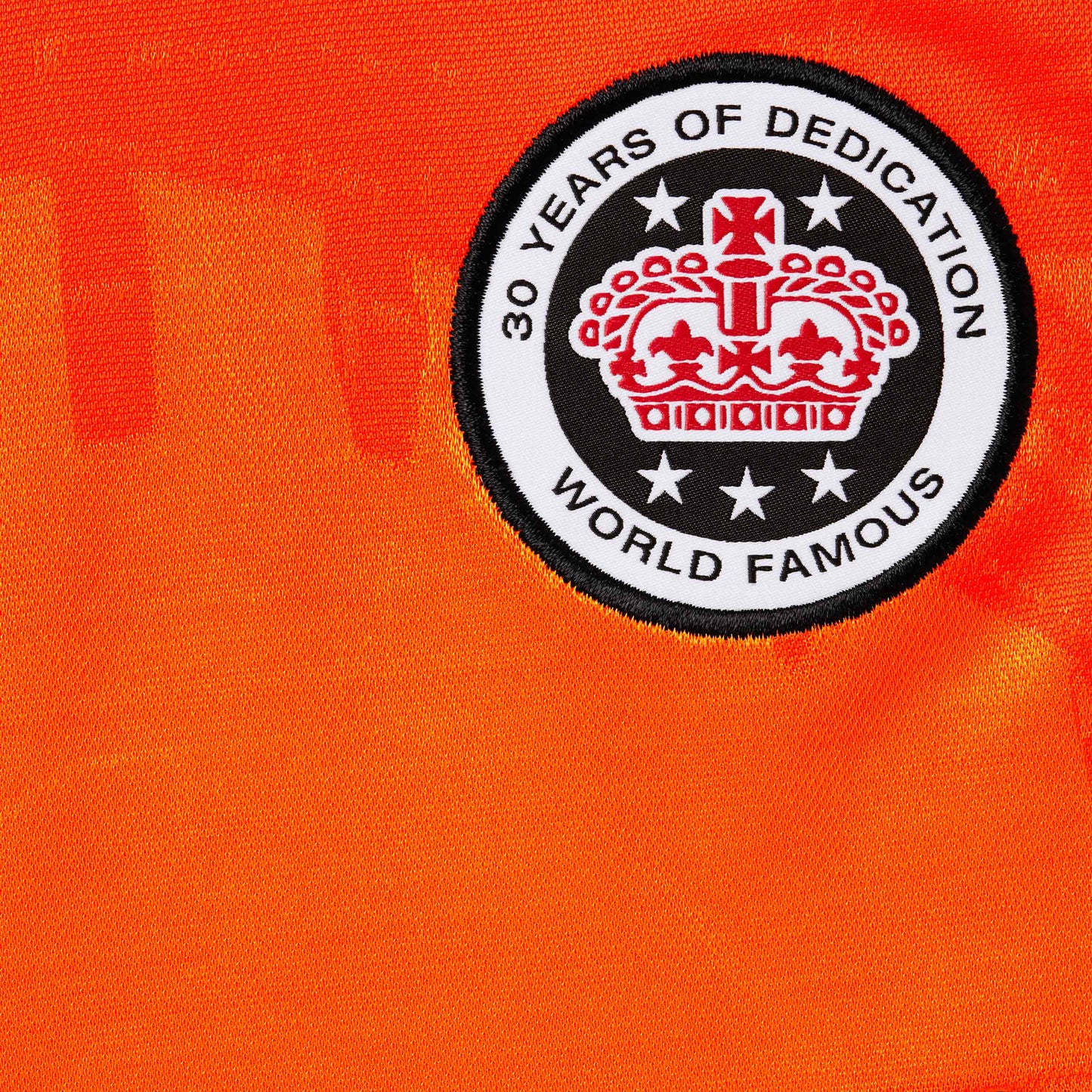 Supreme Jacquard Soccer Jersey Orange Set by Supreme in Uncategorized. Available at KershKicks for £300.00. A must-have for fans of Supreme looking to elevate their style with this Tracksuit.