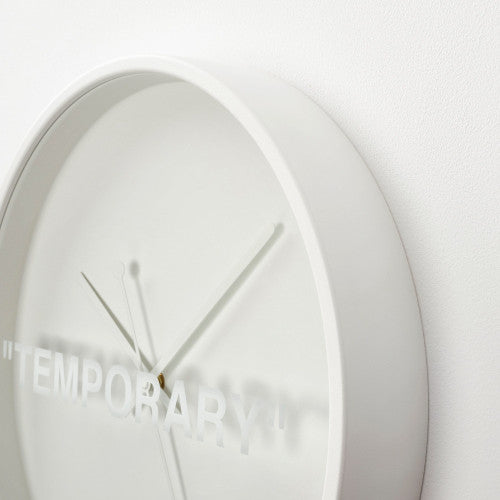 Virgil Abloh x IKEA MARKERAD "TEMPORARY" Wall Clock