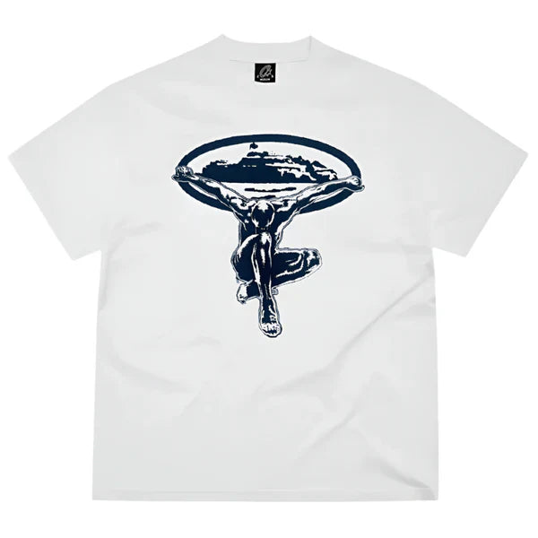 Corteiz Man Of Steel Tee White