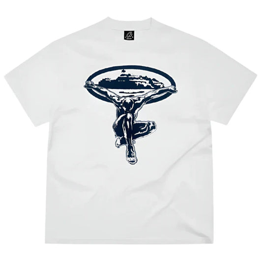 Corteiz Man Of Steel Tee White