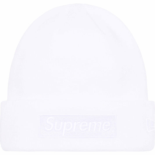 Supreme New Era Box Logo Beanie (FW23) White from Supreme
