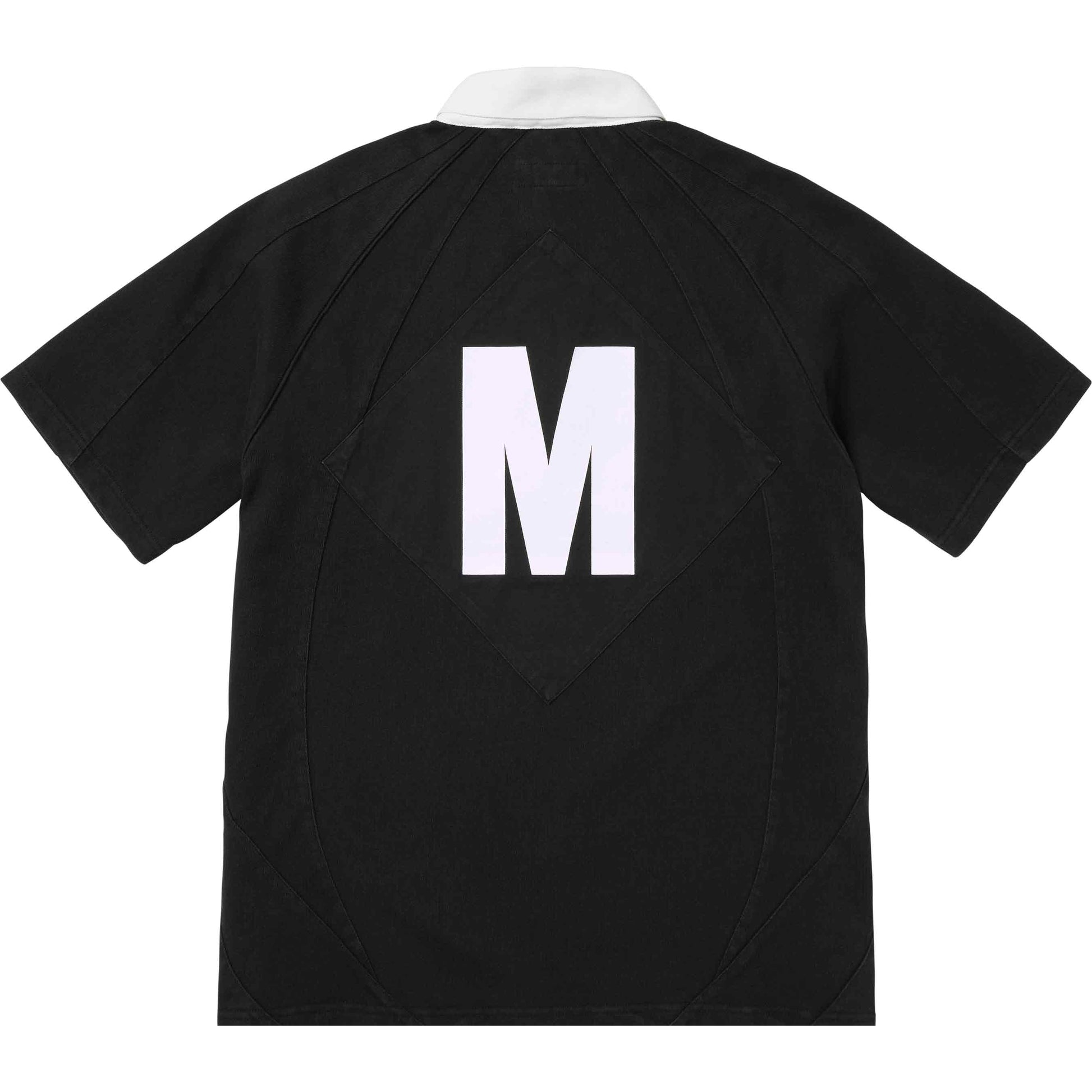 Supreme S/S Rugby Black by Supreme in . Available at KershKicks for £225.00. A must-have for fans of Supreme looking to elevate their style with this T-Shirt.