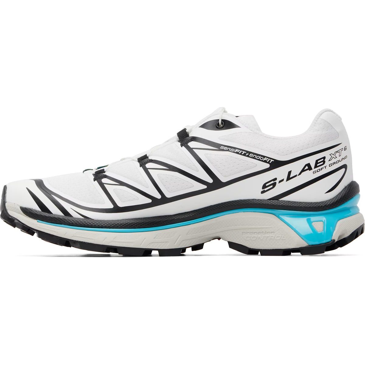 Salomon XT-6 Black White Blue Curacao