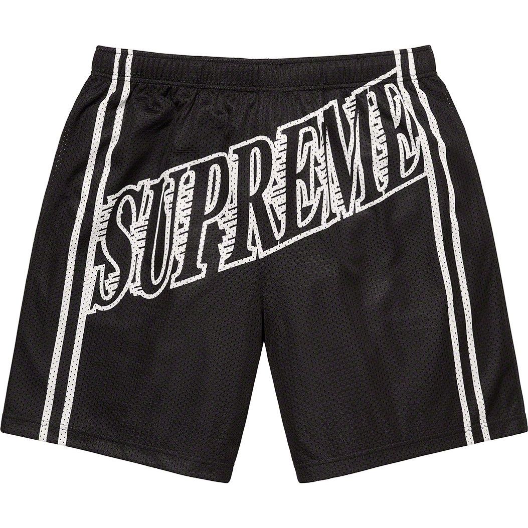 SUPREME SLAP SHOT MESH SHORT BLACK by Supreme in Shorts. Available at KershKicks for £175.00. A must-have for fans of Supreme looking to elevate their style with this Shorts.