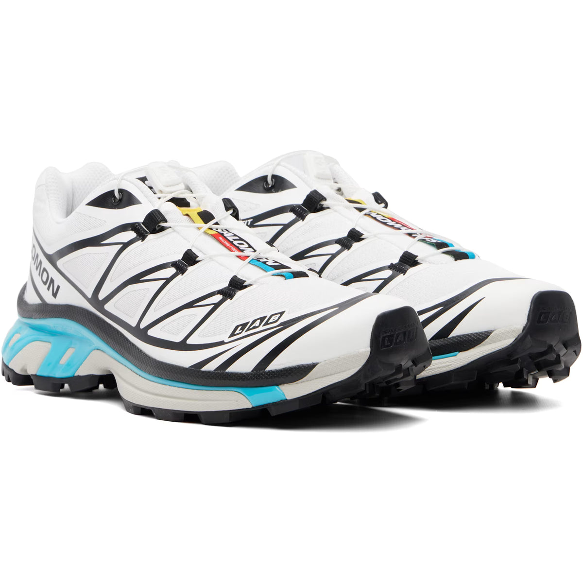 Salomon XT-6 Black White Blue Curacao