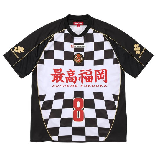 Supreme Checkerboard Soccer Jersey Black