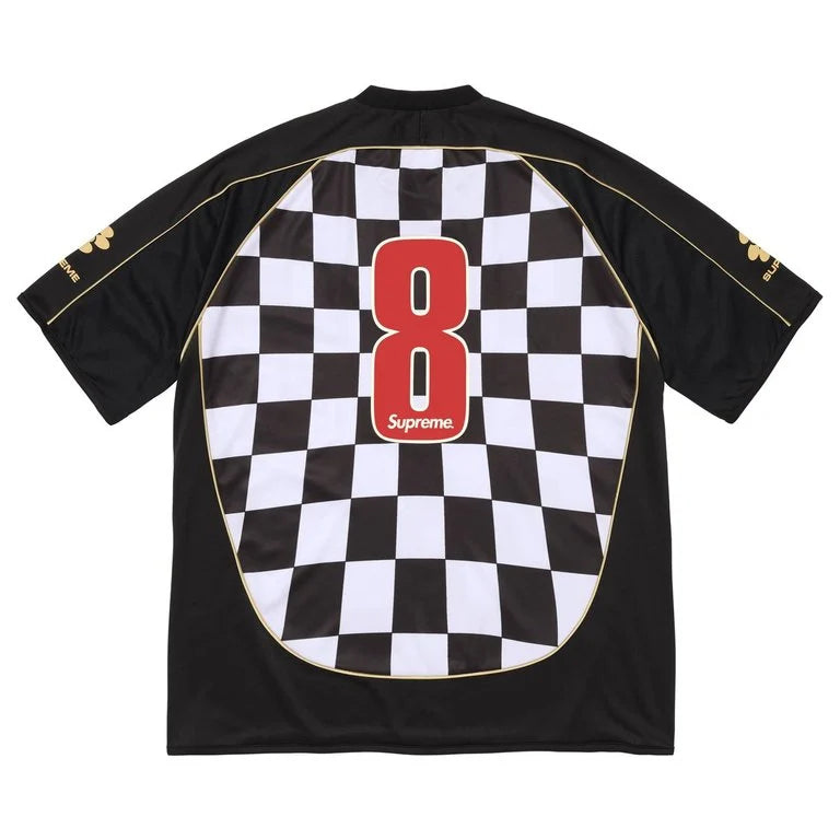 Supreme Checkerboard Soccer Jersey Black