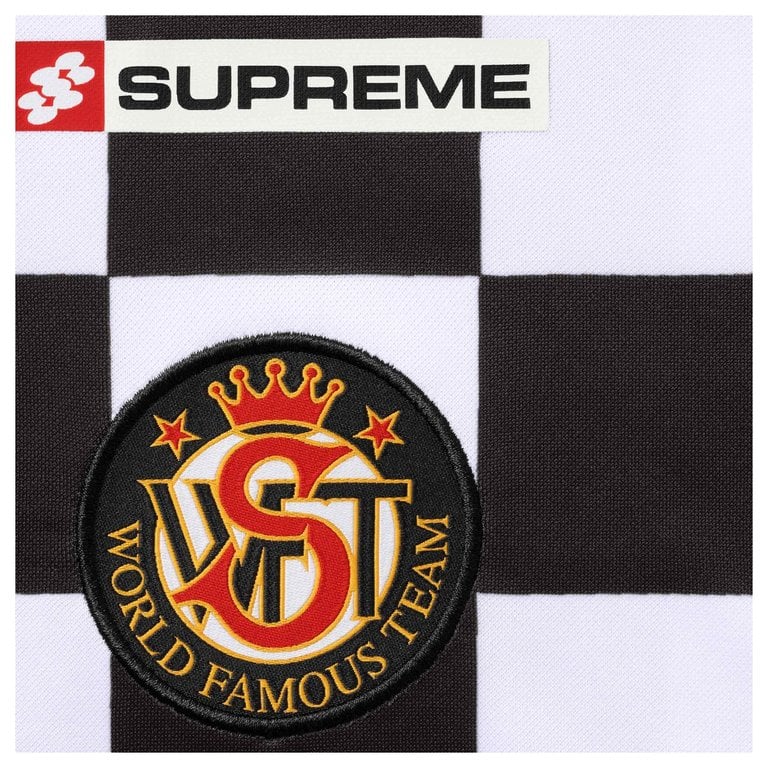 Supreme Checkerboard Soccer Jersey Black | Supreme | KershKicks