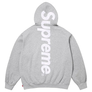 t*o様 supreme satin applique シュプリームパーカーグレ Supreme Satin Appliqué Hooded Sweatshirt Heather Grey SS26