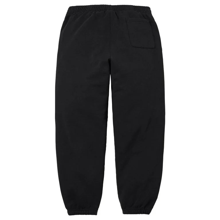 Supreme SS26 Satin Appliqué Sweatpant Black