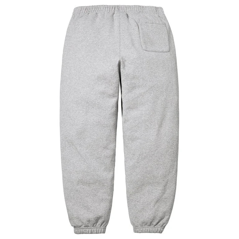 Supreme SS26 Satin Appliqué Sweatpant Grey