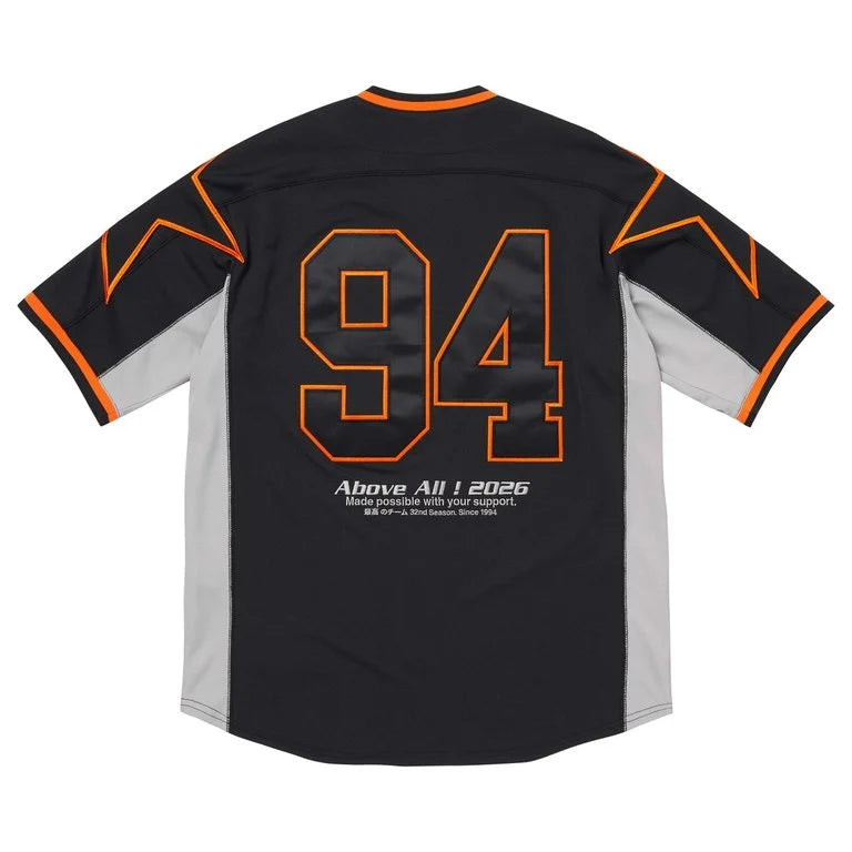Supreme Stars Baseball Jersey Black | Supreme | KershKicks