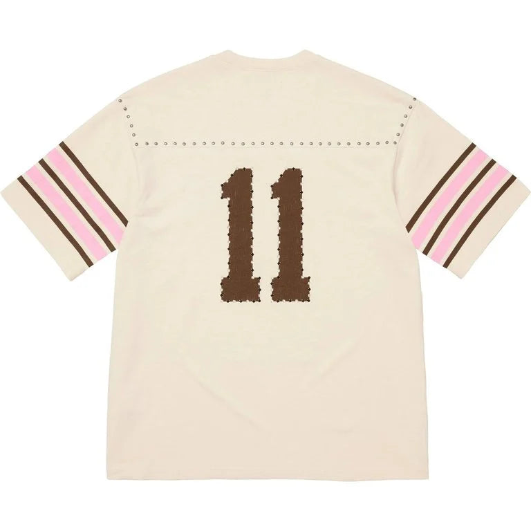 Supreme Studded S/S Football Top Cream