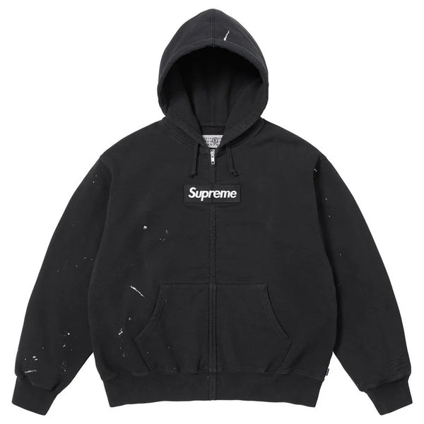 supreme mm6 box logo zip hooded L 黒 spring-summer2026-supreme-mm6-