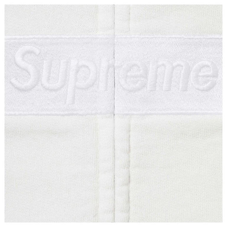 Supreme MM6 Maison Margiela Box Logo Zip Up Hooded Sweatshirt White