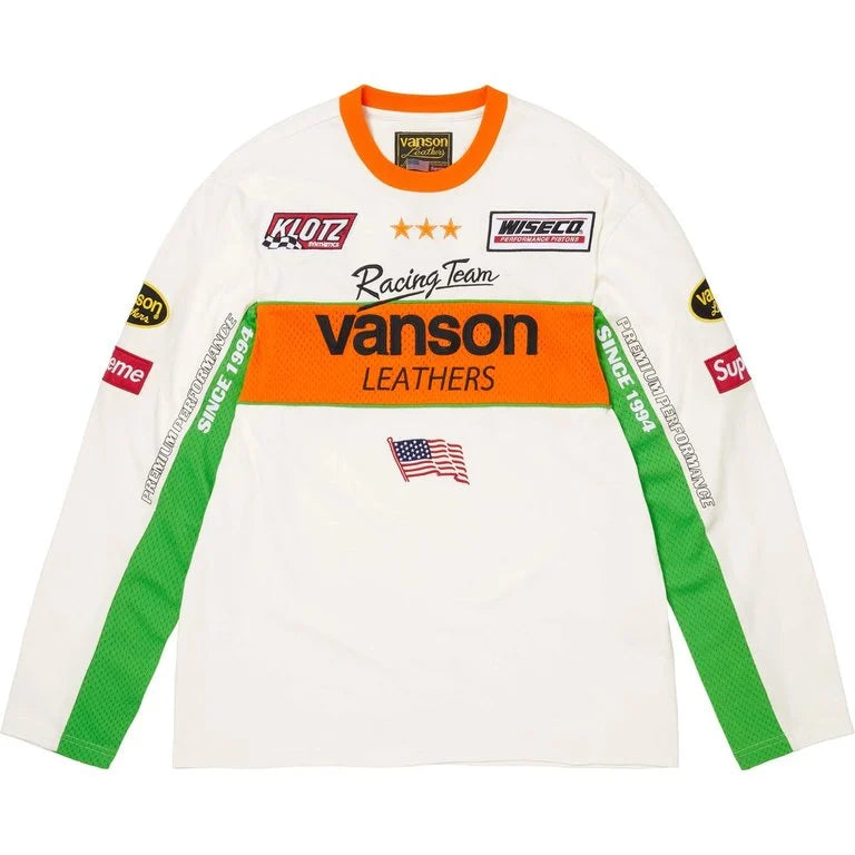 Supreme®/Vanson Leathers® L/S Top White
