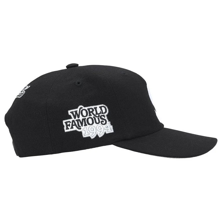 Supreme World Famous S Logo 6-Panel Hat Black | Supreme | KershKicks Supreme World Famous S Logo 6-Panel Hat Black | Supreme | KershKicks