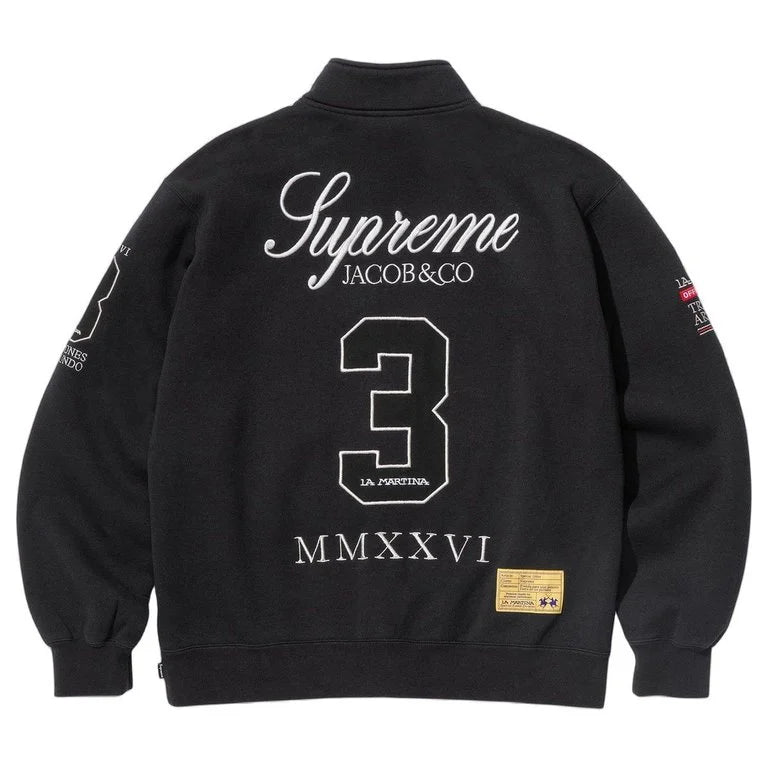 Supreme La Martina Jacob & Co Zip Up Sweatshirt Black
