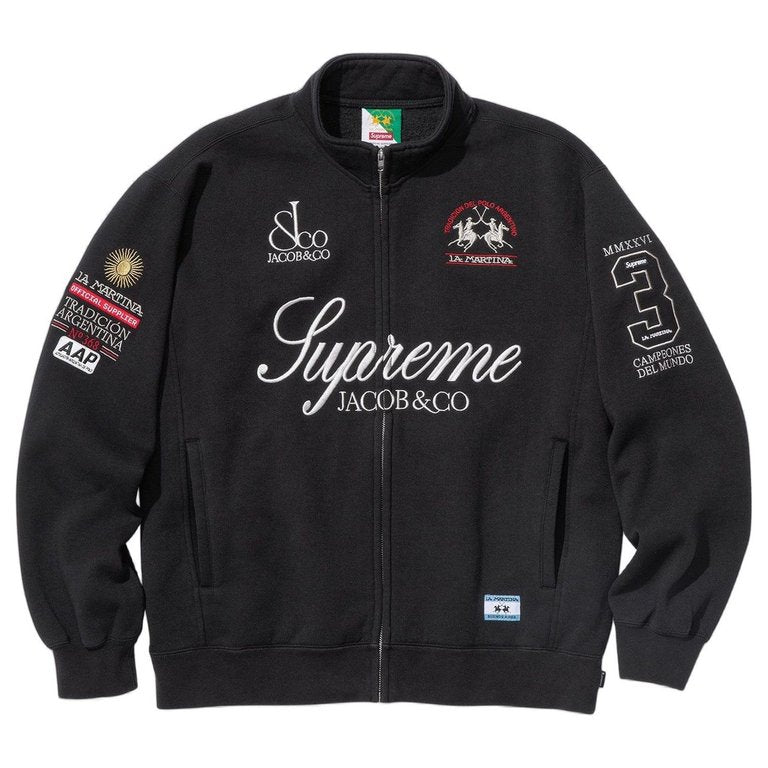 Supreme La Martina Jacob & Co Zip Up Sweatshirt Black