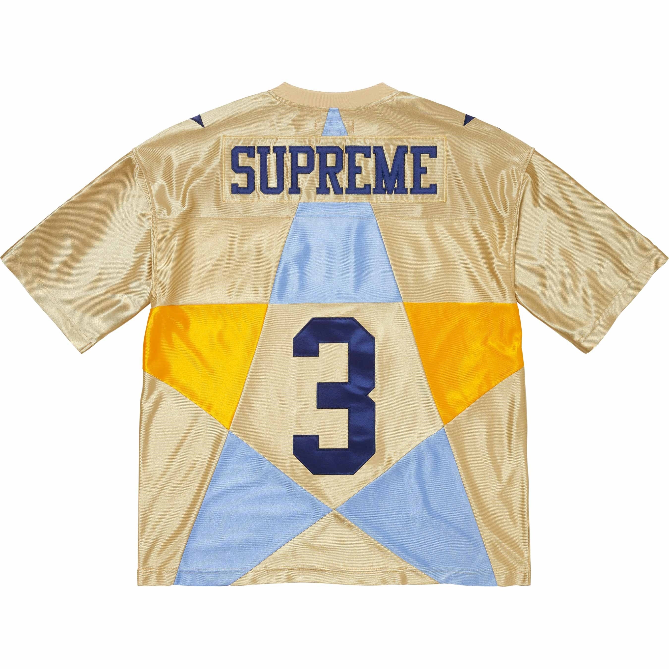 Supreme Star Football Jersey Gold | Supreme | KershKicks
