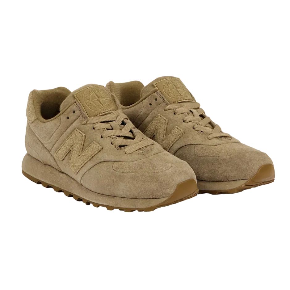 New Balance 574 Ghost Stone Island Dark Beige