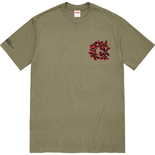 Supreme Support Unit T-Shirt Olive by Supreme in . Available at KershKicks for £85.00. A must-have for fans of Supreme looking to elevate their style with this T-Shirt.