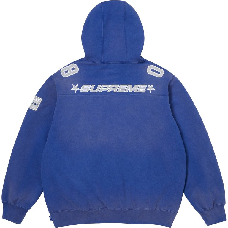 Supreme Football Jersey Hooded Sweatshirt Royal