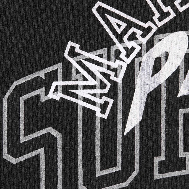 SUPREME/MM6 MAISON MARGIELA ZIP UP HOODED SWEATSHIRT BLACK