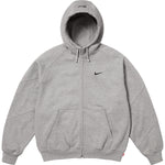 Supreme Nike Zip Up Hooded Sweatshirt Heather Grey