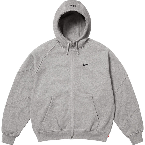 mens grey nike zip up hoodie