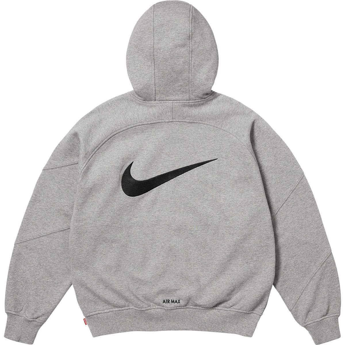 Supreme Nike Zip Up Hooded Sweatshirt Heather Grey