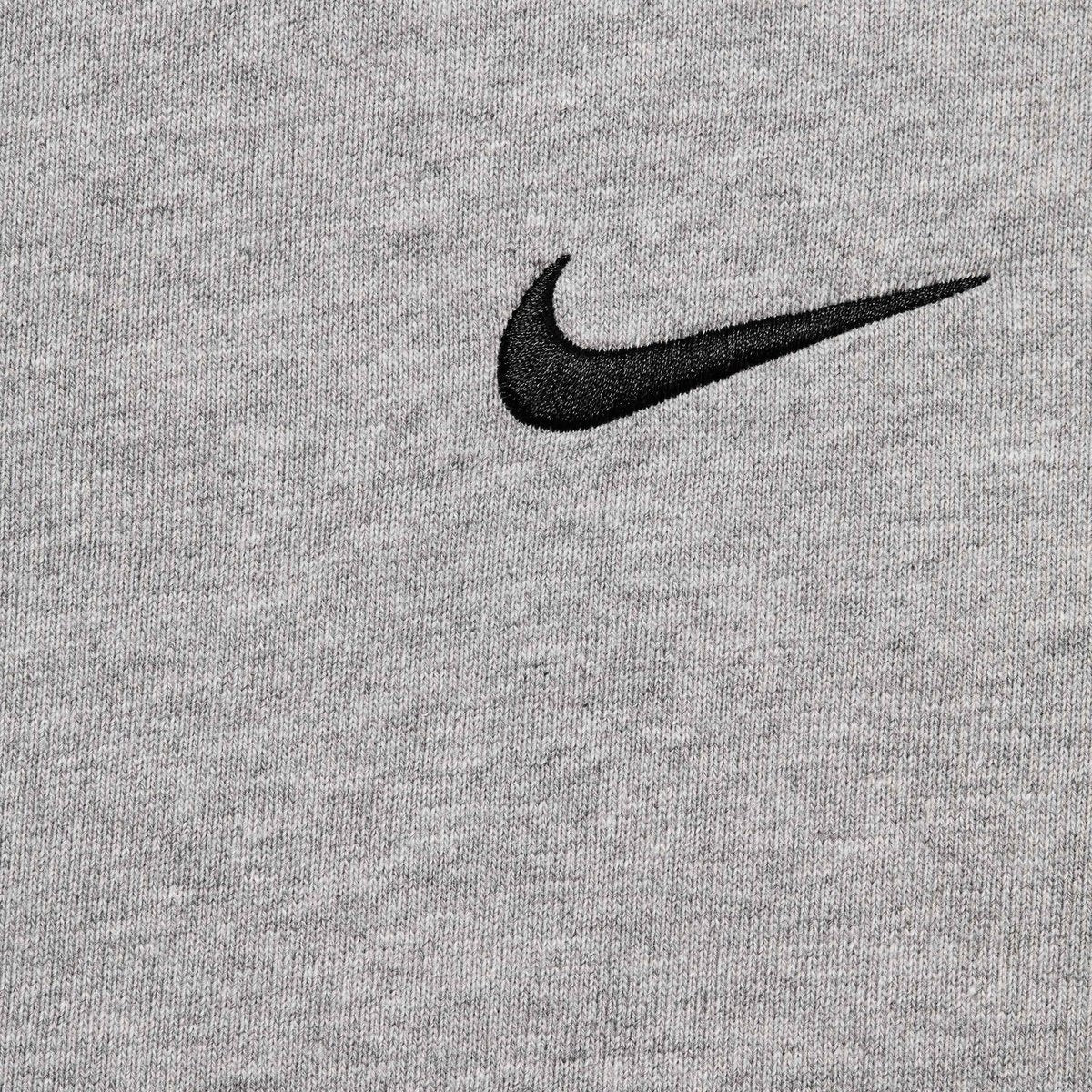 Supreme Nike Zip Up Hooded Sweatshirt Heather Grey