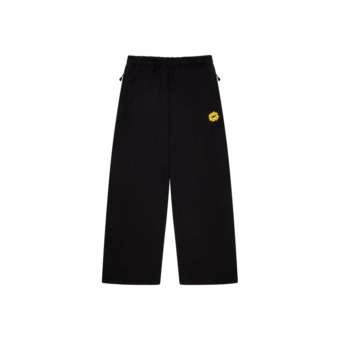 Cosmic Speed Wide-Leg Sweatpants Midnight Black by Broken Planet Market in . Available at KershKicks for £155.00. A must-have for fans of Broken Planet Market looking to elevate their style with this Sweatpants.
